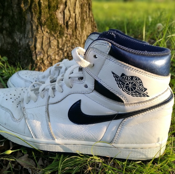 air jordan 1 metallic navy on mercari